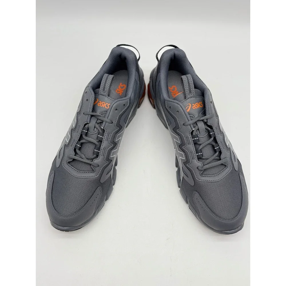 ASICS Gel-Quantum 90 Graphite Grey Orange Mens Running Shoes 1201A064 Size 12